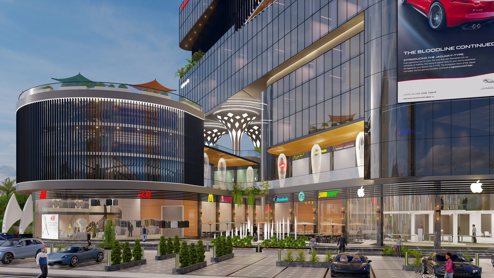 City-centre commercial development